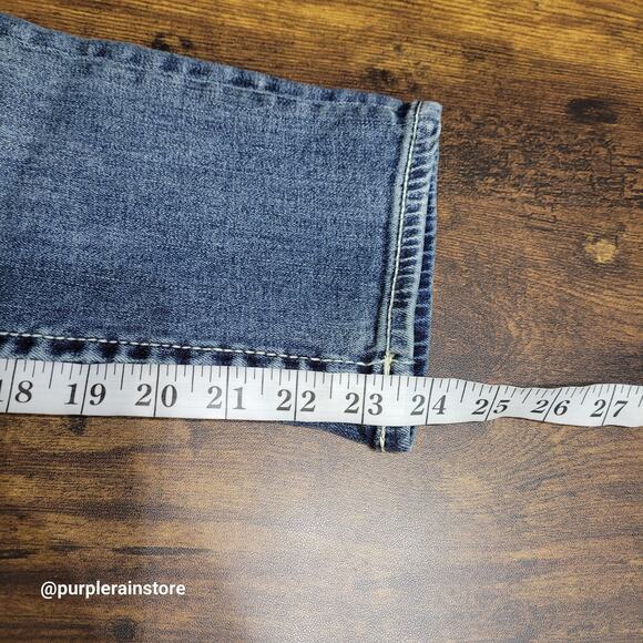 Vigoss Jeans 2 Heritage Fit Capri Mid Rise Thick Stitch Legacy Stretch Denim - Picture 10 of 13